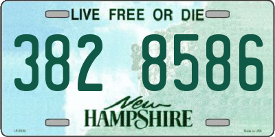 NH license plate 3828586