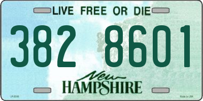 NH license plate 3828601