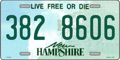 NH license plate 3828606
