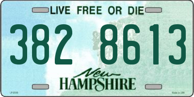NH license plate 3828613