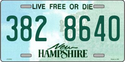 NH license plate 3828640