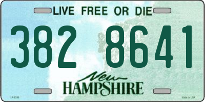 NH license plate 3828641