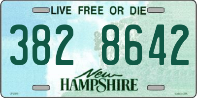NH license plate 3828642
