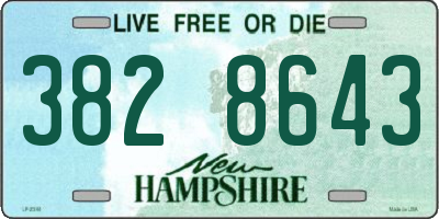 NH license plate 3828643