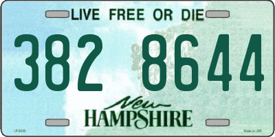 NH license plate 3828644