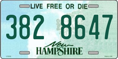 NH license plate 3828647