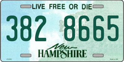 NH license plate 3828665