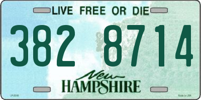 NH license plate 3828714