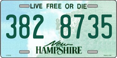 NH license plate 3828735