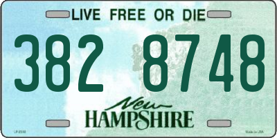 NH license plate 3828748