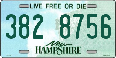 NH license plate 3828756