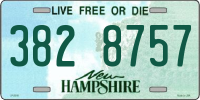 NH license plate 3828757