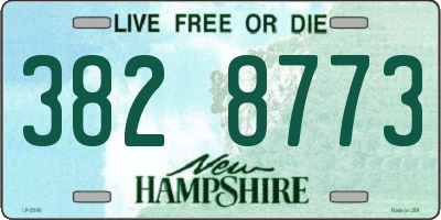 NH license plate 3828773