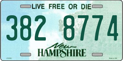 NH license plate 3828774