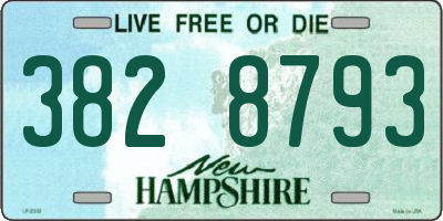 NH license plate 3828793