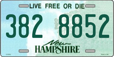 NH license plate 3828852