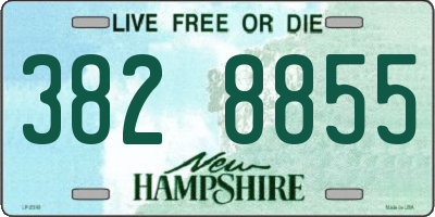NH license plate 3828855