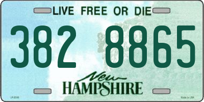 NH license plate 3828865