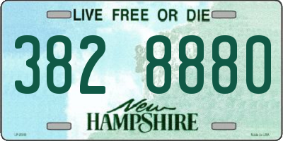 NH license plate 3828880