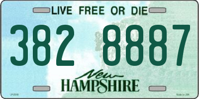 NH license plate 3828887