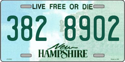 NH license plate 3828902