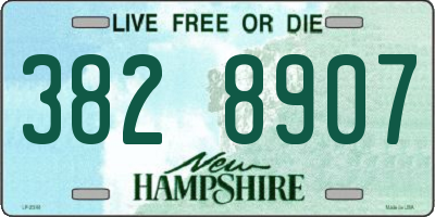 NH license plate 3828907