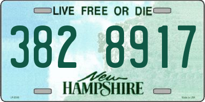 NH license plate 3828917