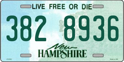 NH license plate 3828936