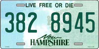NH license plate 3828945