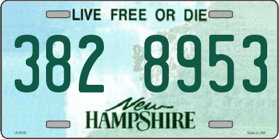NH license plate 3828953