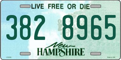 NH license plate 3828965