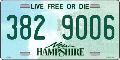 NH license plate 3829006