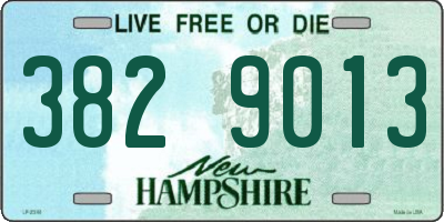 NH license plate 3829013