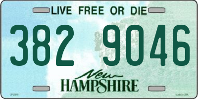 NH license plate 3829046