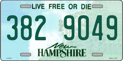 NH license plate 3829049