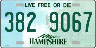 NH license plate 3829067
