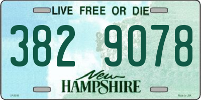 NH license plate 3829078
