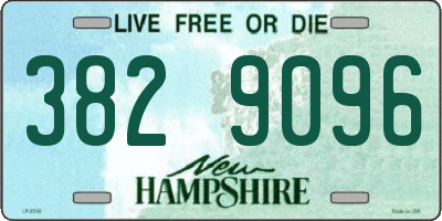 NH license plate 3829096