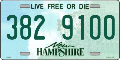 NH license plate 3829100