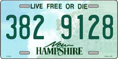 NH license plate 3829128