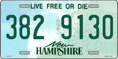 NH license plate 3829130
