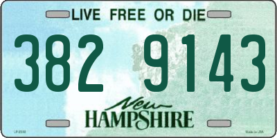 NH license plate 3829143