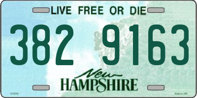 NH license plate 3829163