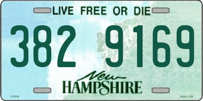 NH license plate 3829169