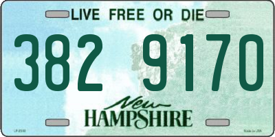 NH license plate 3829170
