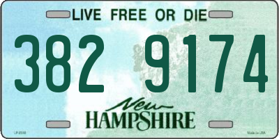 NH license plate 3829174