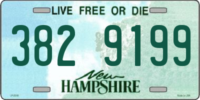 NH license plate 3829199