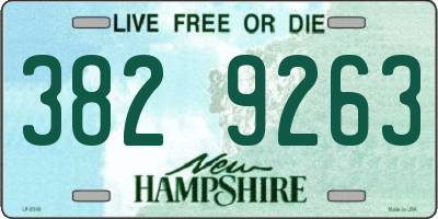 NH license plate 3829263