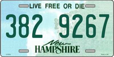 NH license plate 3829267