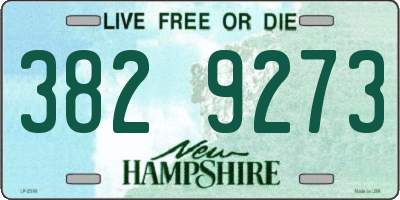 NH license plate 3829273